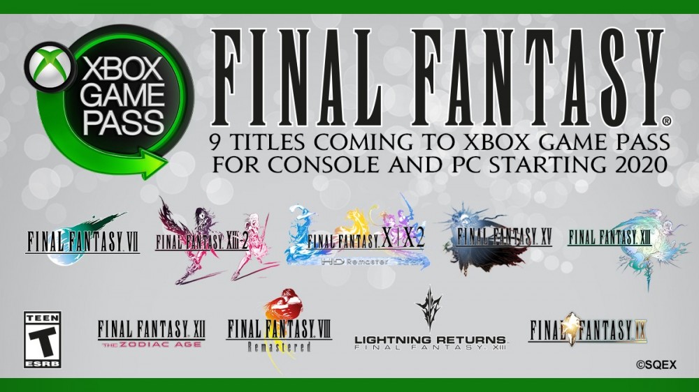 Les Final Fantasy seront disponibles dès 2020 sur le Xbox Game Pass !