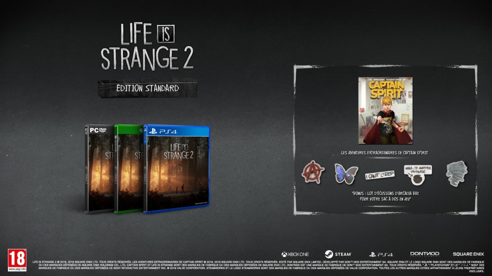 Les coffrets de Life is Strange 2 arrivent en Europe et en Amérique du nord